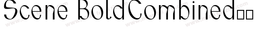 Scene BoldCombined字体转换